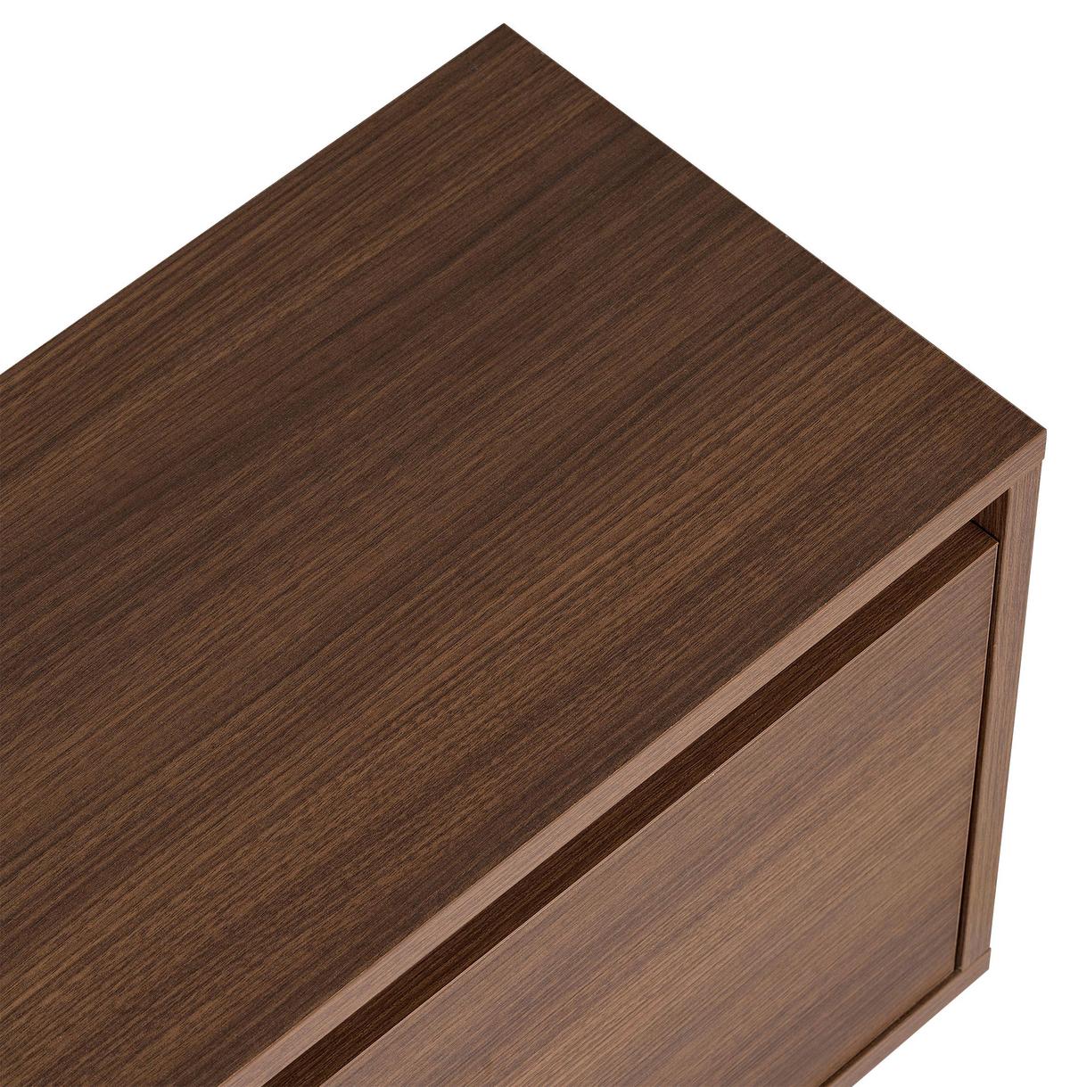 TV-ELEMENT Walnussfarben B:160cm - Walnussfarben, MODERN, Holzwerkstoff (160/42/30cm)