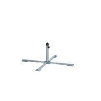 Schirmständer Stahl Verzinkt für DM Bis 4,8 cm J01225 - Silberfarben, KONVENTIONELL, Metall (49,5/39/39,5cm) - Siena Garden