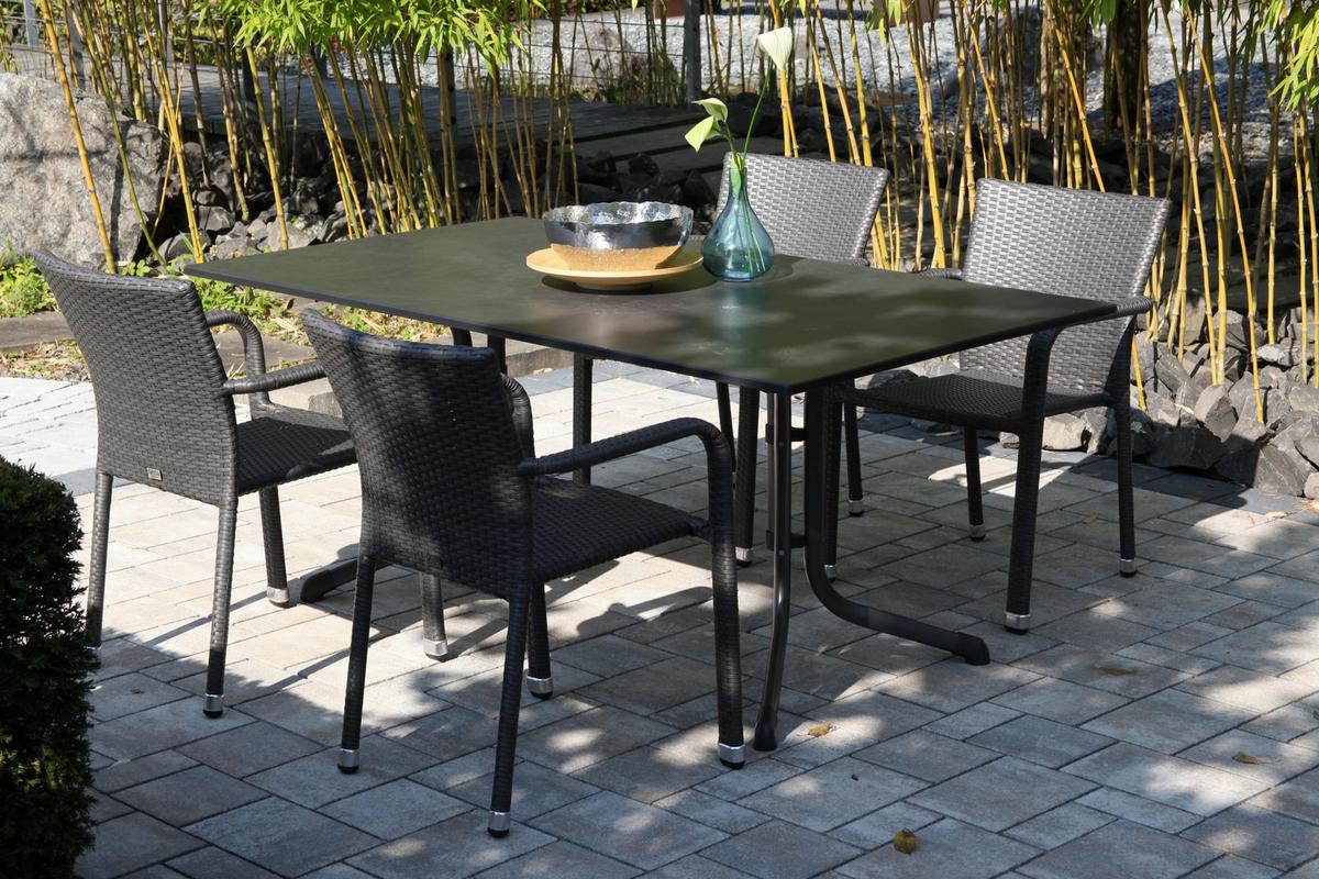Stapelsessel 120113 - Grau, MODERN, Kunststoff/Metall (56/83/60cm) - Siena Garden