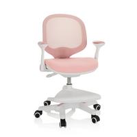 Jugenddrehstuhl Kid Ergo Rosa/weiß Bis 80 Kg - Rosa/Weiß, MODERN, Kunststoff/Textil (56/89/52cm) - MID.YOU