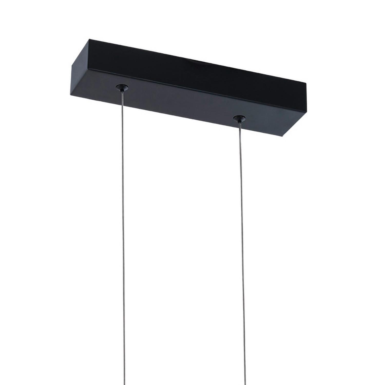 LED-Hängeleuchte 5047/Sn - Schwarz, Design, Metall (90/2/100cm)