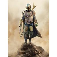 Fototapete The Mandalorian The Hunter - Schwarz/Braun, Trend, Textil (200/280cm)
