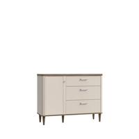 Komoda piesková/dub Valencia - piesková/farba duba, Modern, kompozitné drevo (120,1/91,7/41,2cm)