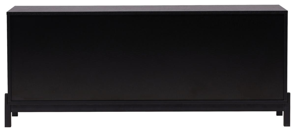Sideboard Corpus - Schwarz, Design, Holzwerkstoff/Metall (135/56/40cm) - Livetastic
