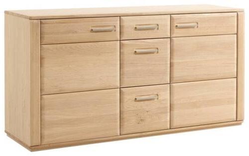 Sideboard teilmassiv B: 161 cm Sena Eichefarben - Eichefarben, Design, Holz/Holzwerkstoff (161/85/47cm) - Livetastic