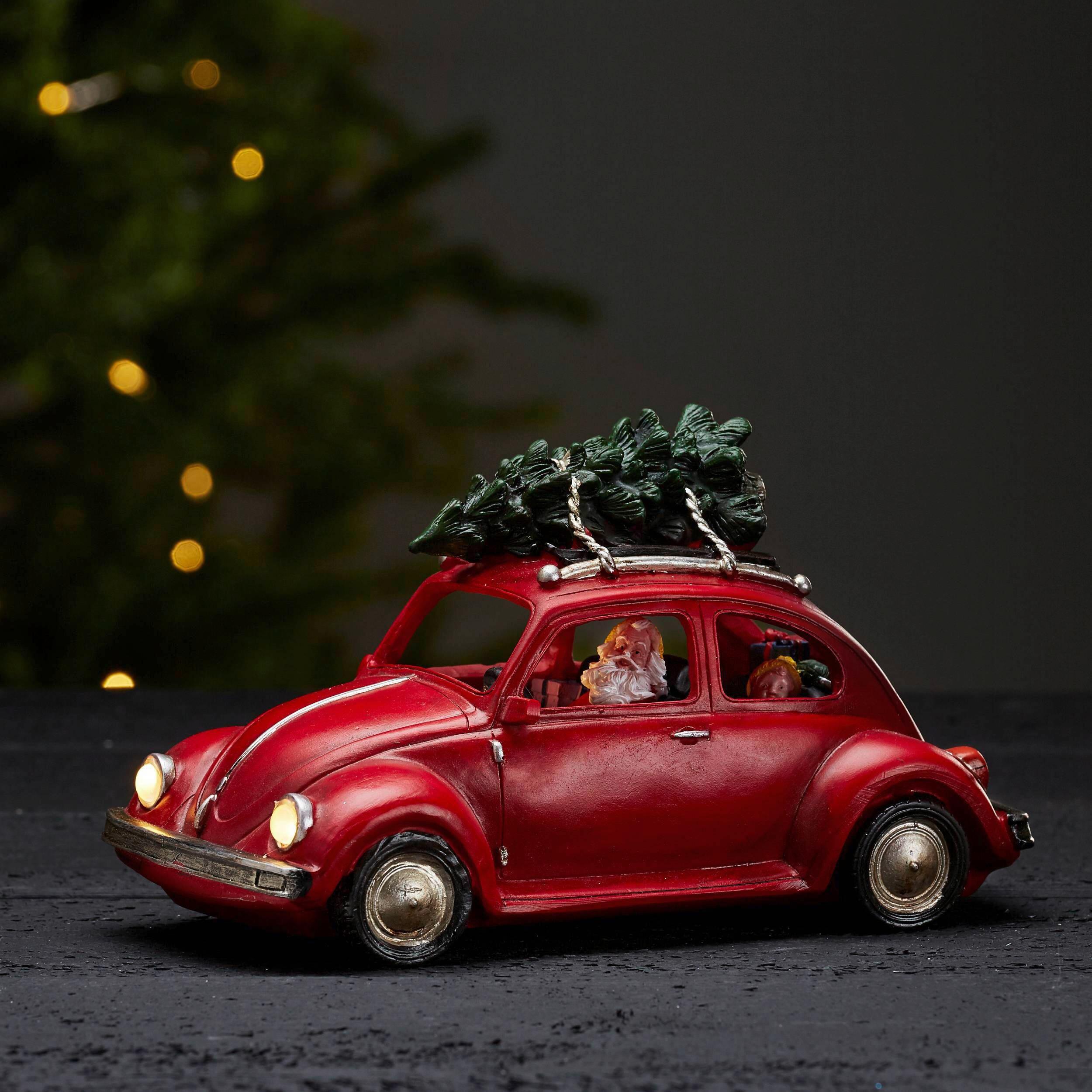 LED-Dekoleuchte 992-21_merry - Rot, Basics, Kunststoff (25,5/12,5/14,5cm) - Eglo