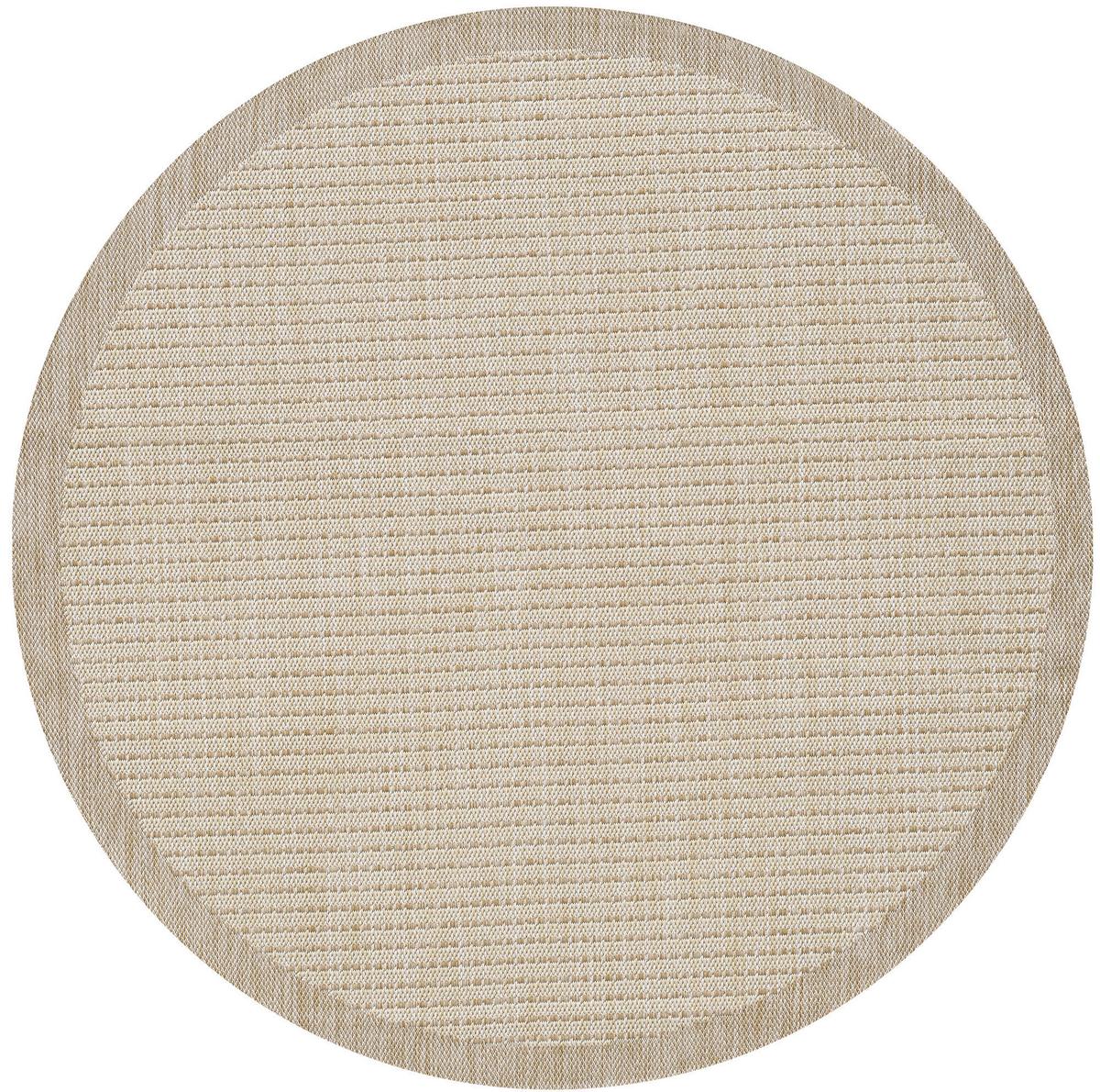Outdoor-teppich Giza Beige 160 Cm, In- & Outdoor - Beige, Basics, Textil (160cm) - Novel