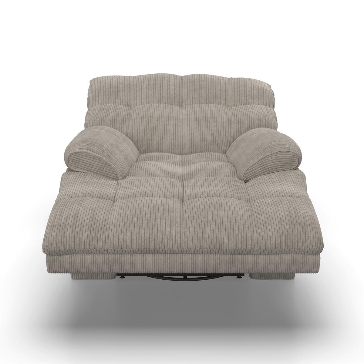 Relaxačné kreslo NATALIE, sivá - čierna/sivá, Modern, kov/drevo (98/94/106cm) - Bessagi Home
