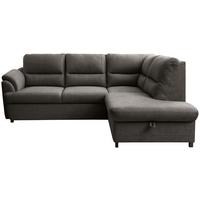 Ecksofa Gusto Braun S: 240x200 cm - Greige/Schwarz, Basics, Textil (240/200cm)