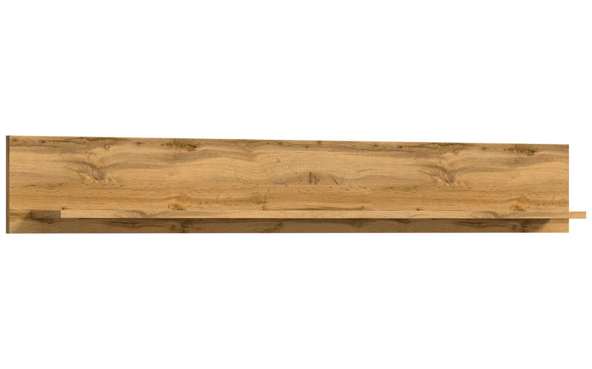 Wandboard Jam Eiche Dekor B: 140 Cm - Eiche Wotan, Design, Holzwerkstoff (140/20/15cm) - MID.YOU