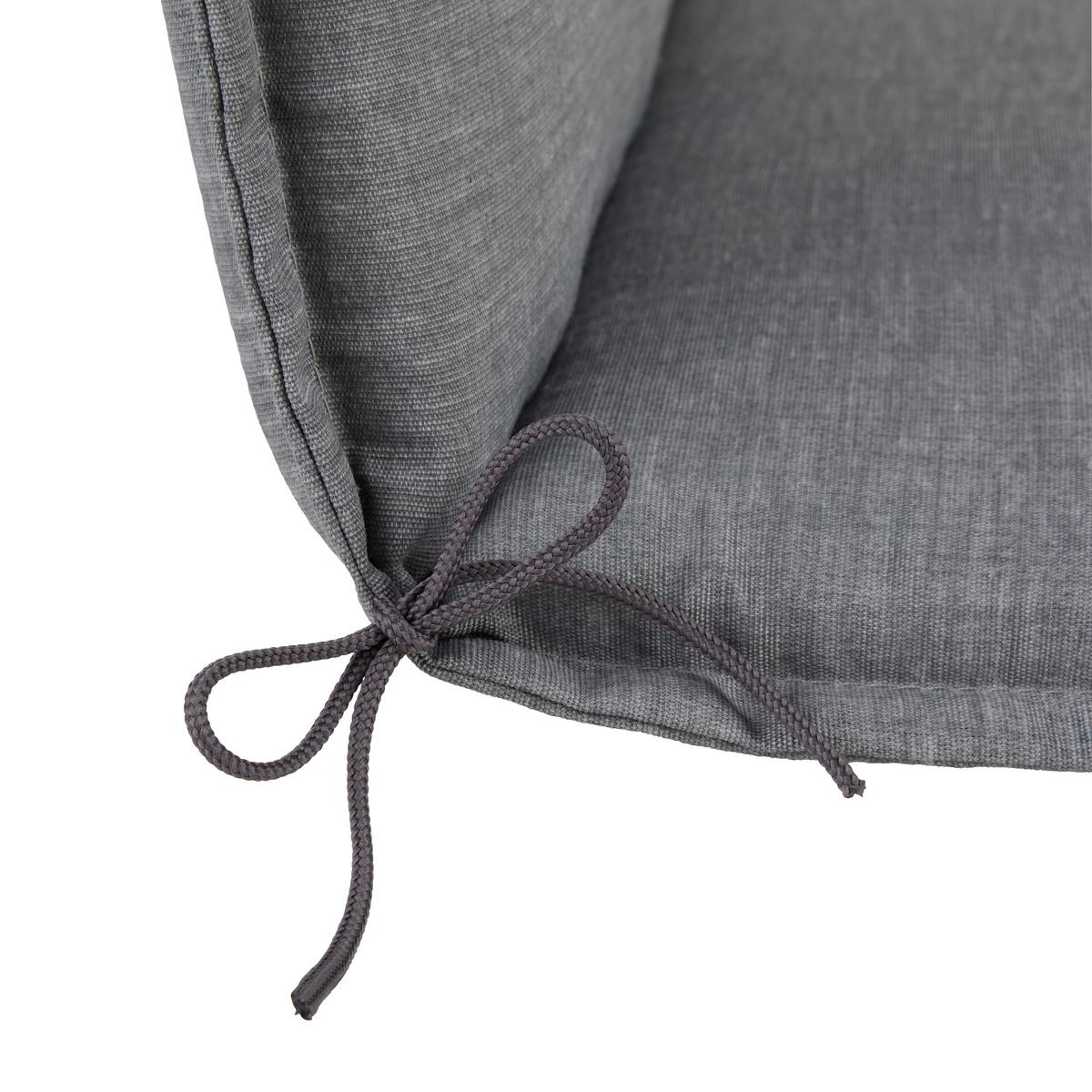 PODLOŽKA NA ŽIDLI GENF 2 - šedá, Basics, textil (120/48/5cm) - Mömax