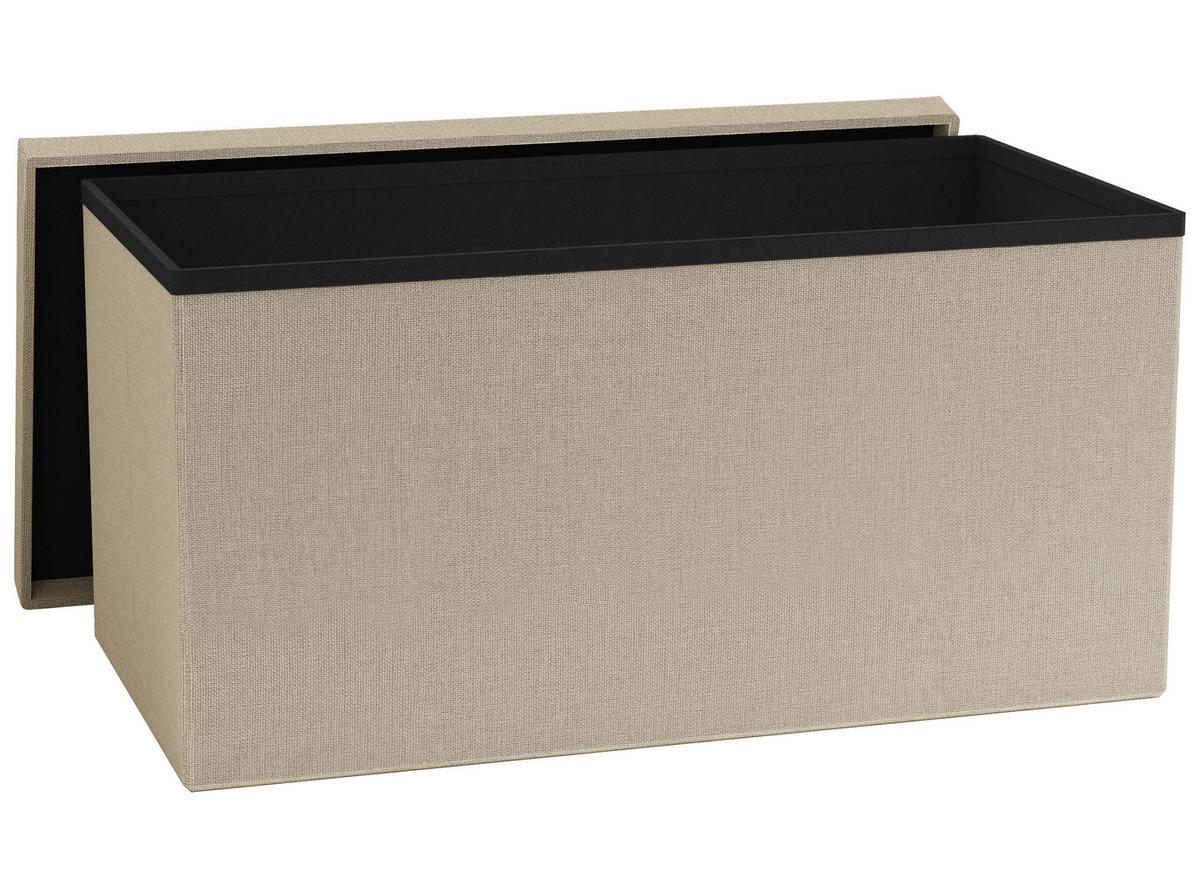 Sitzbox Boxas Creme B: 76 Cm - Creme, Basics, Holzwerkstoff/Kunststoff (76/38/38cm) - MID.YOU