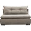 2-sitzer-sofa Yellow Mit Schlaffunktion Taupe Cord - Taupe/Schwarz, Design, Textil (154/93/85cm) - MID.YOU