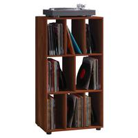 Schallplattenregal Schaltino Nussbaumfarbenb:60cm - Nussbaumfarben, MODERN, Holzwerkstoff (60/115/36cm) - MID.YOU