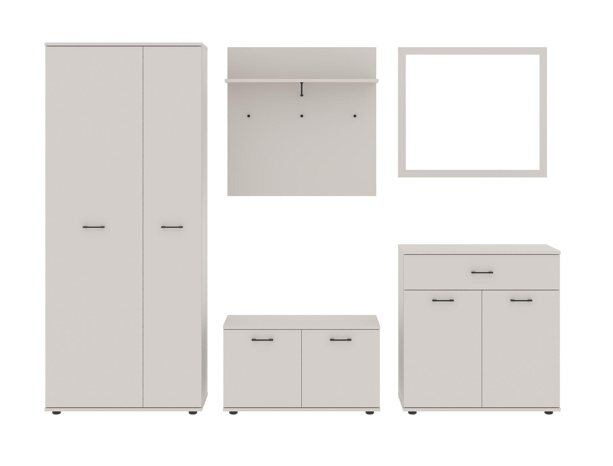 Šatna Greta, kašmír - kašmírová, Konvenční, kompozitní dřevo (220/191/35cm)