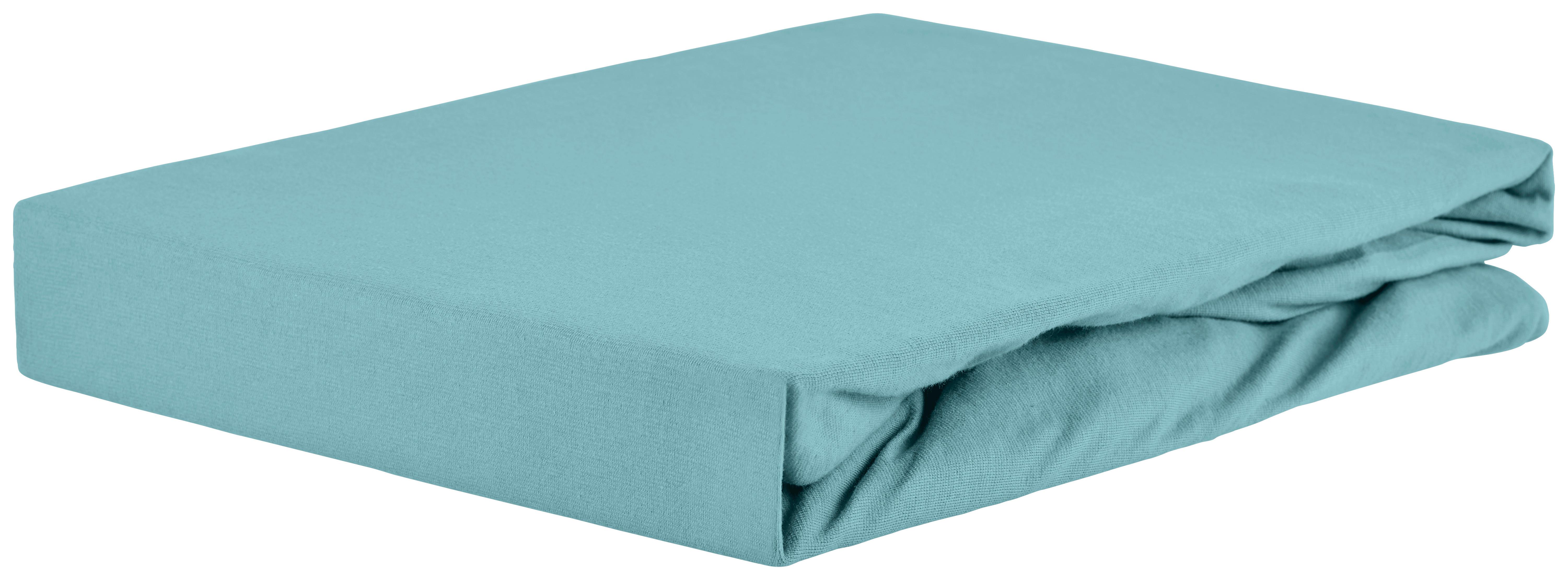 Gumis Lepedő Jardena Box Kb. 180/200cm - világoskék, Romantik / Landhaus, textil (180/200cm) - James Wood