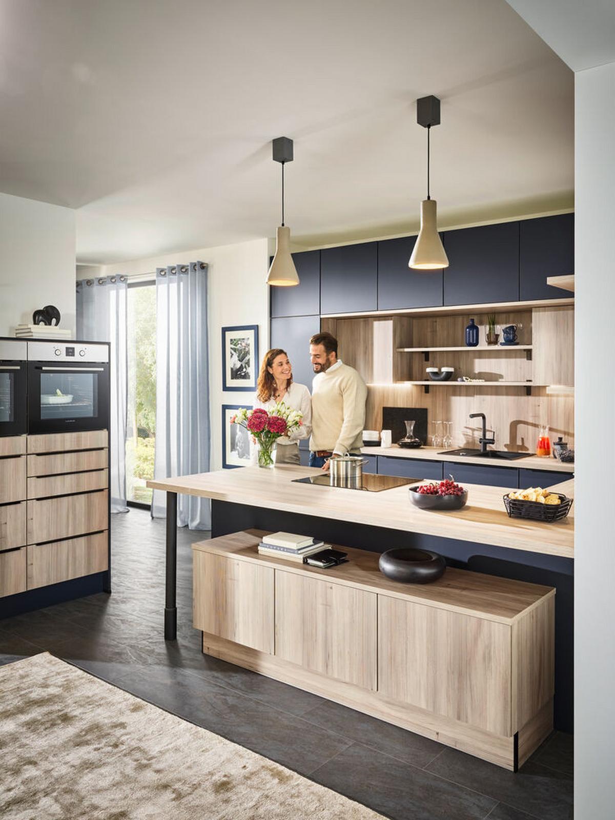 Einbauküchen Pn 210 Frei Planbar Modernes Design - Holzwerkstoff - Pino