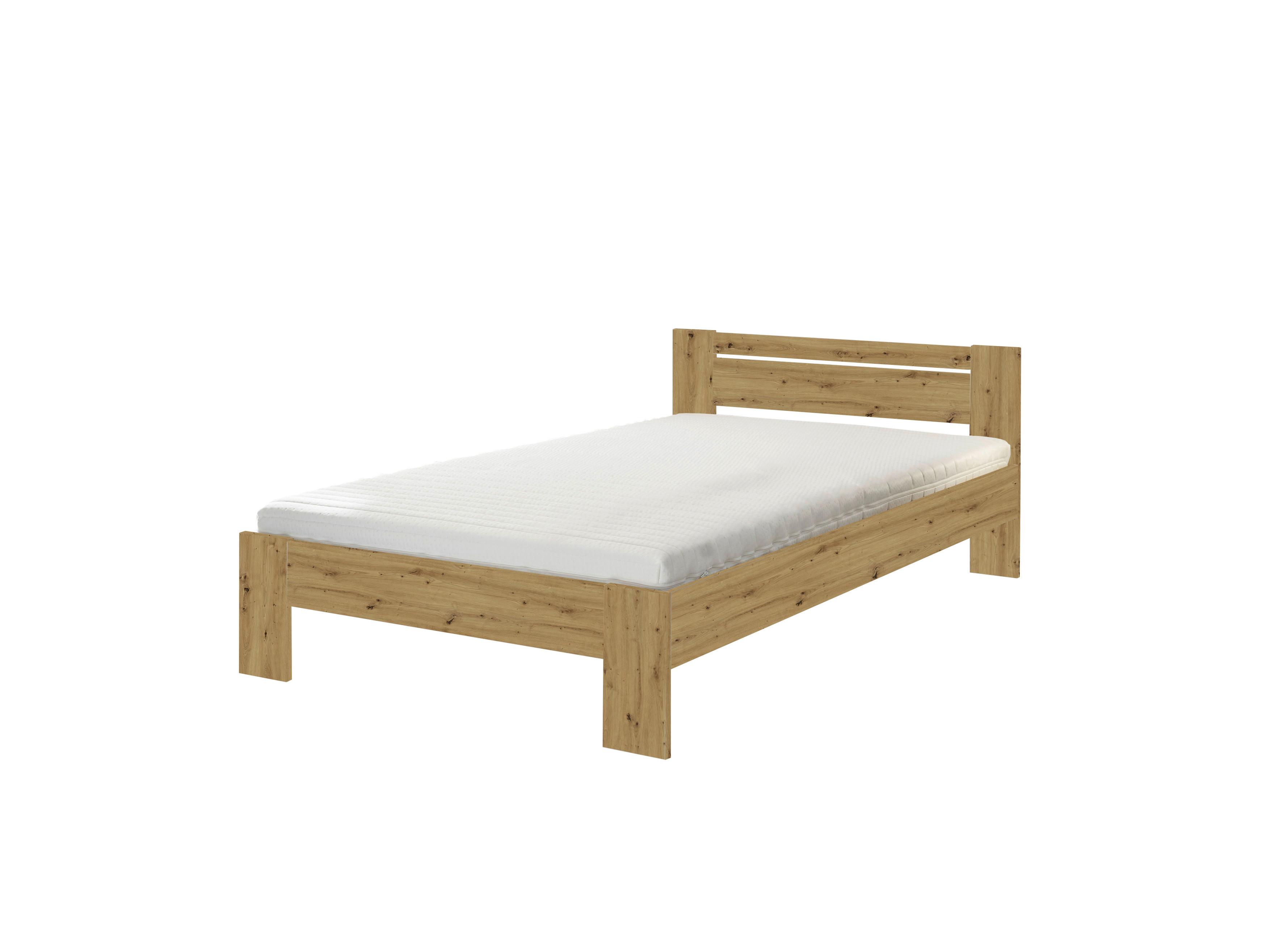 Bett Cannes 120 Eiche Artisan Dekor 120x200 - Eiche Artisan, KONVENTIONELL, Holzwerkstoff (120/200cm) - Ondega