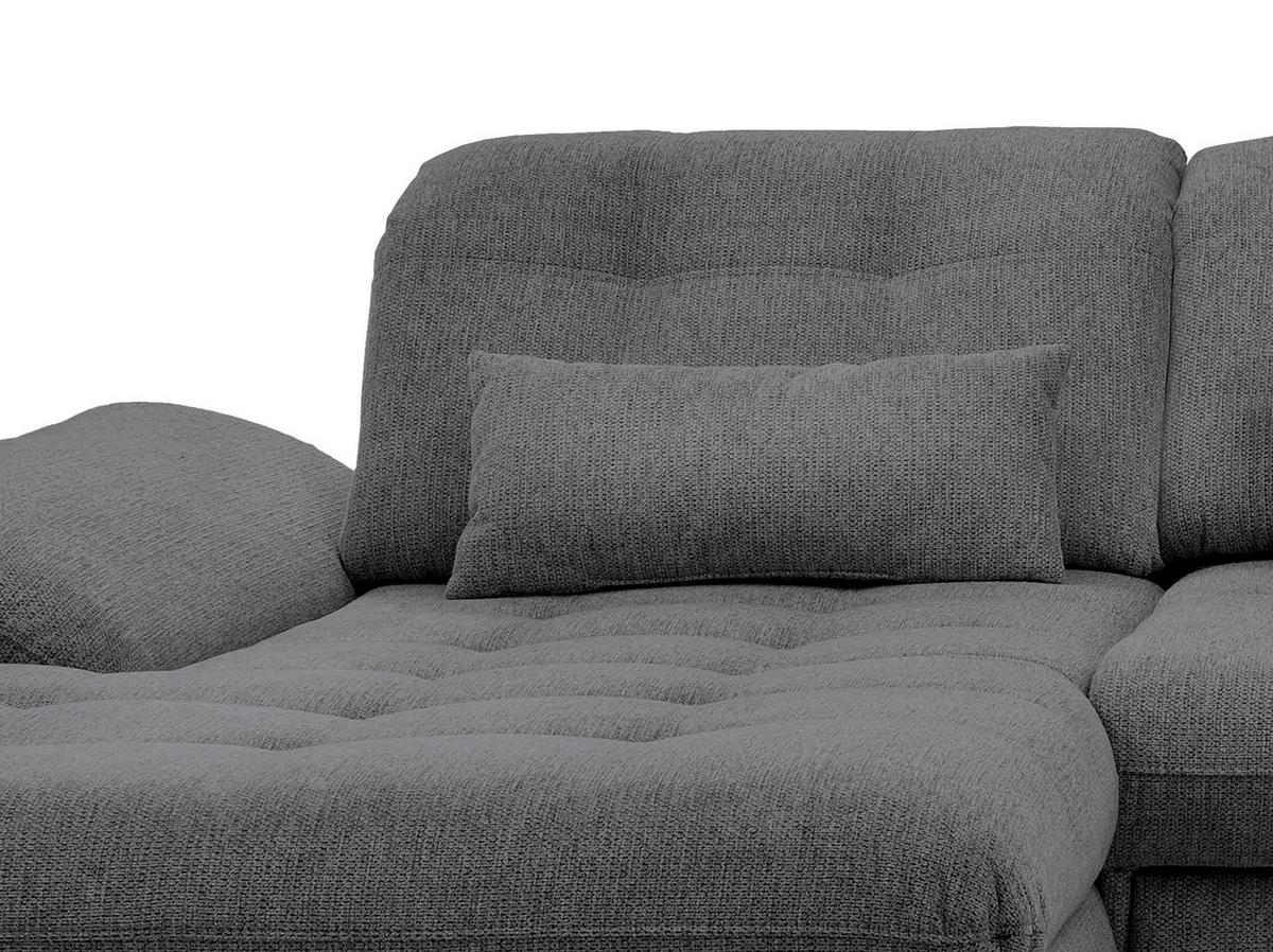 Ecksofa Mit Bettkasten Rigatti Anthrazit S: 184x314cm - Chromfarben/Anthrazit, MODERN, Textil (184/314cm) - Livetastic