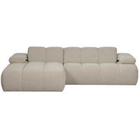 Ecksofa Mojo Beige S: 160x284 Cm - Beige/Schwarz, Design, Textil (160/284cm) - Livetastic