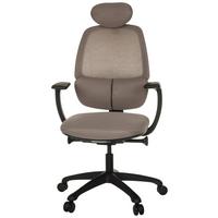 Drehstuhl Ri-cover Grau B: 66 Cm - Schwarz/Grau, MODERN, Kunststoff/Textil (66/114 - 129/67,5cm) - MID.YOU