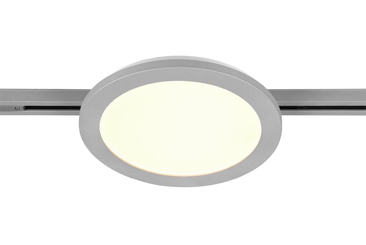 Deckenleuchte Duoline Camillus Ø 26 Cm, Für Schienensystem - Titanfarben, Basics, Kunststoff (26,0/2,7cm) - Trio Leuchten