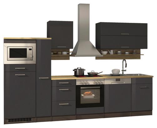 Kompakt, mit ausreichend Stauraum und schöner Optik Kompakte Küchenzeile mit Elektrogeräten