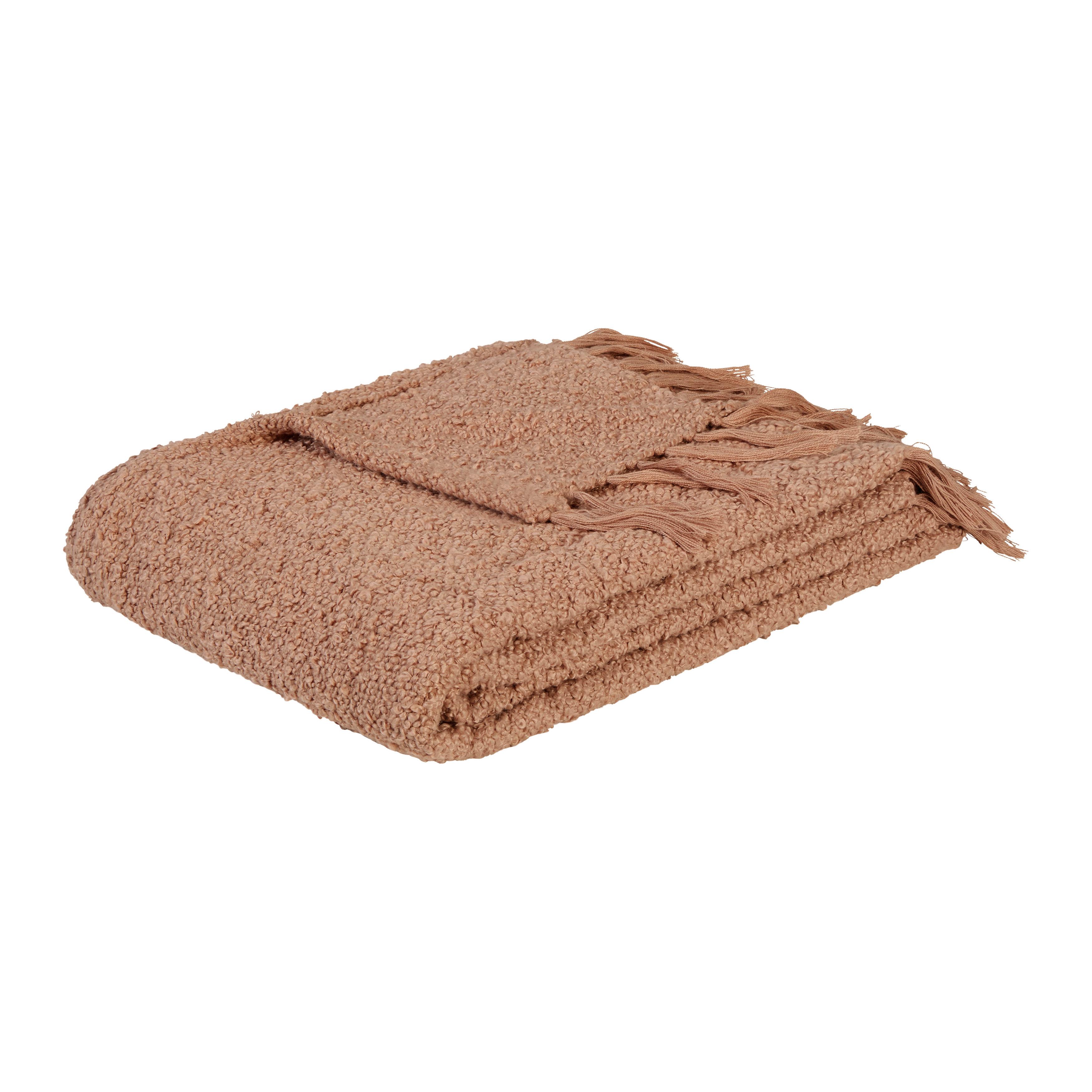 MĚKKÁ DEKA BERKLEY - mokka, Konvenční, textil (130/170cm) - Mömax