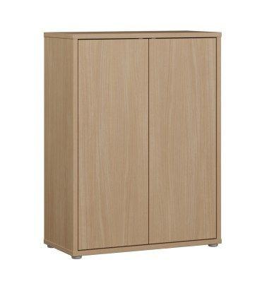 Botník dekor dub Elegancia - šedá/barvy dubu, Moderní, kompozitní dřevo/plast (74,5/99,1/34,9cm)