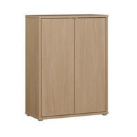 Botník dekor dub Elegancia - šedá/barvy dubu, Moderní, kompozitní dřevo/plast (74,5/99,1/34,9cm)