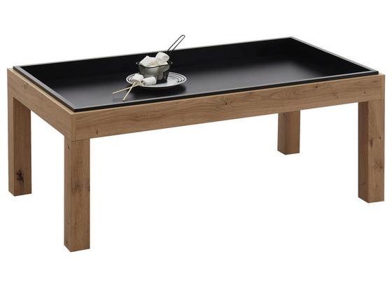 Couchtisch In Tablett-Optik Aversa, Eichefarben/Schwarz - Eichefarben/Schwarz, Natur, Holzwerkstoff (108/60/43cm) - Carryhome Couchtisch In Tablett-Optik Aversa, Eichefarben/Schwarz - Eichefarben/Schwarz, Natur, Holzwerkstoff (108/60/43cm) - Carryhome