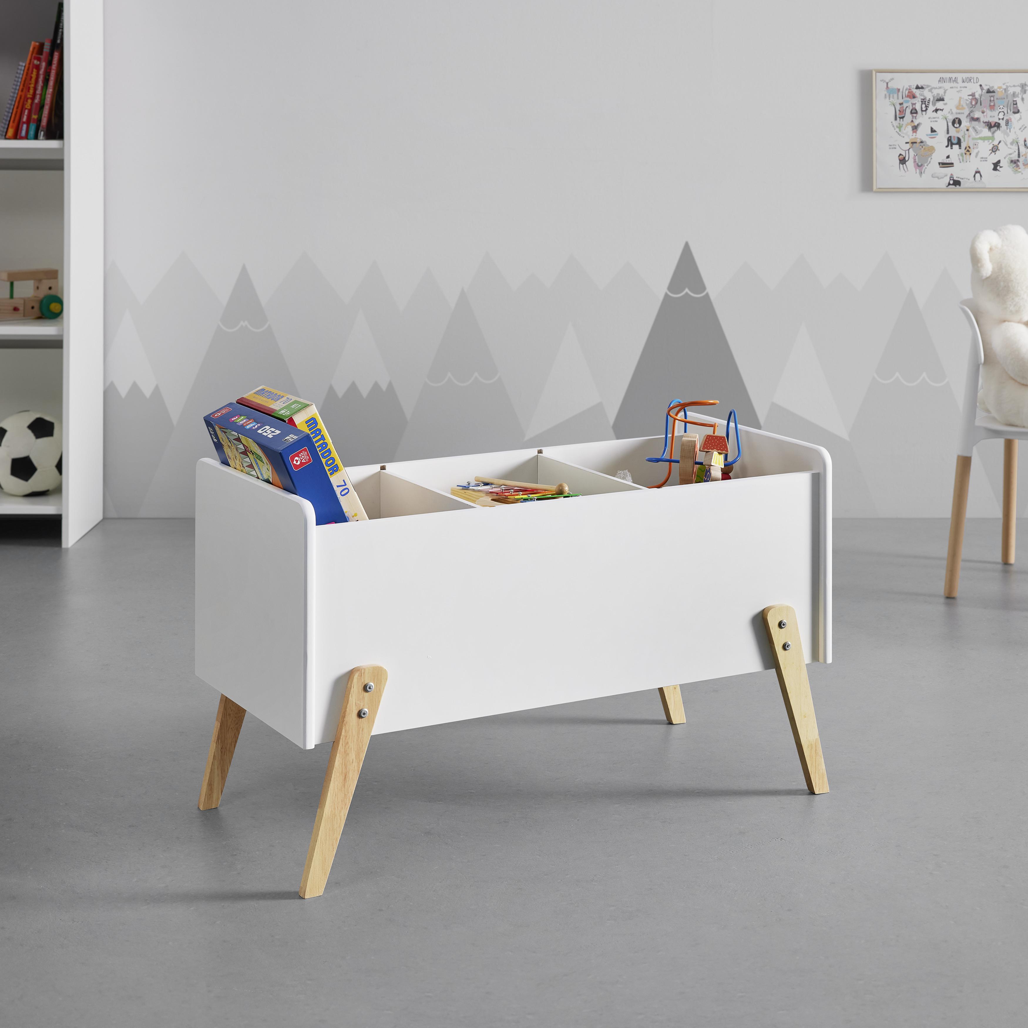Bedna Na Hračky Lia - bílá, Moderní (80/48/39cm) - Bessagi Kids