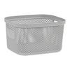 KOŠÍK NA DROBNOSTI STINE -M- CA. 6L -EXT- - šedá, Moderní, plast (27/21,5/15cm)