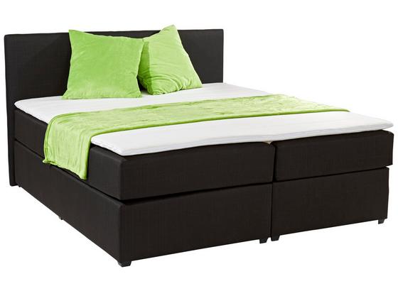 Boxspring Ágy Titania - Fekete, konvencionális, Textil (180/200cm) Boxspring Ágy Titania - Fekete, konvencionális, Textil (180/200cm)