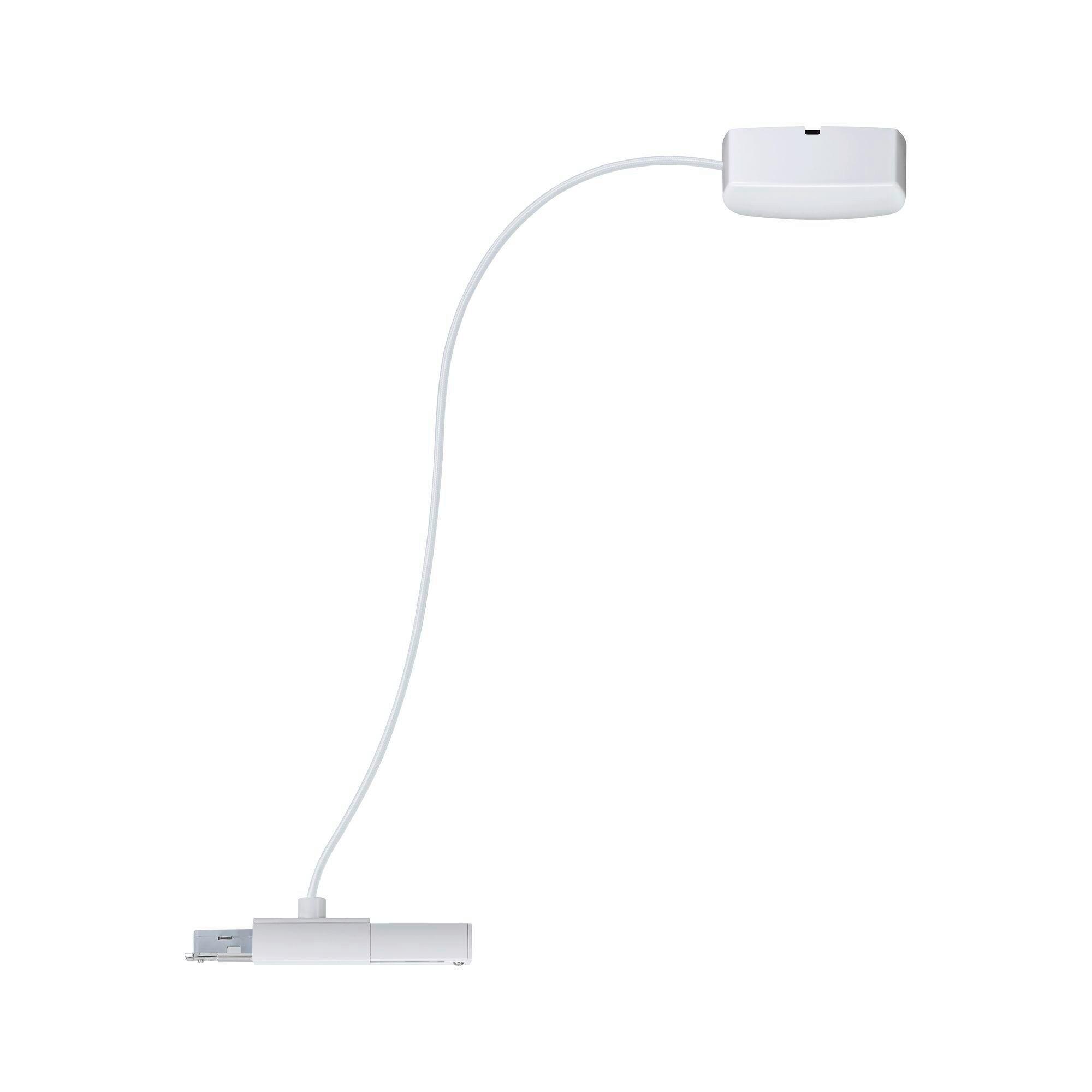 Schienensystem Urail Einspeisung 95417, Weiß - Weiß, Basics, Kunststoff/Metall (70cm) - Paulmann