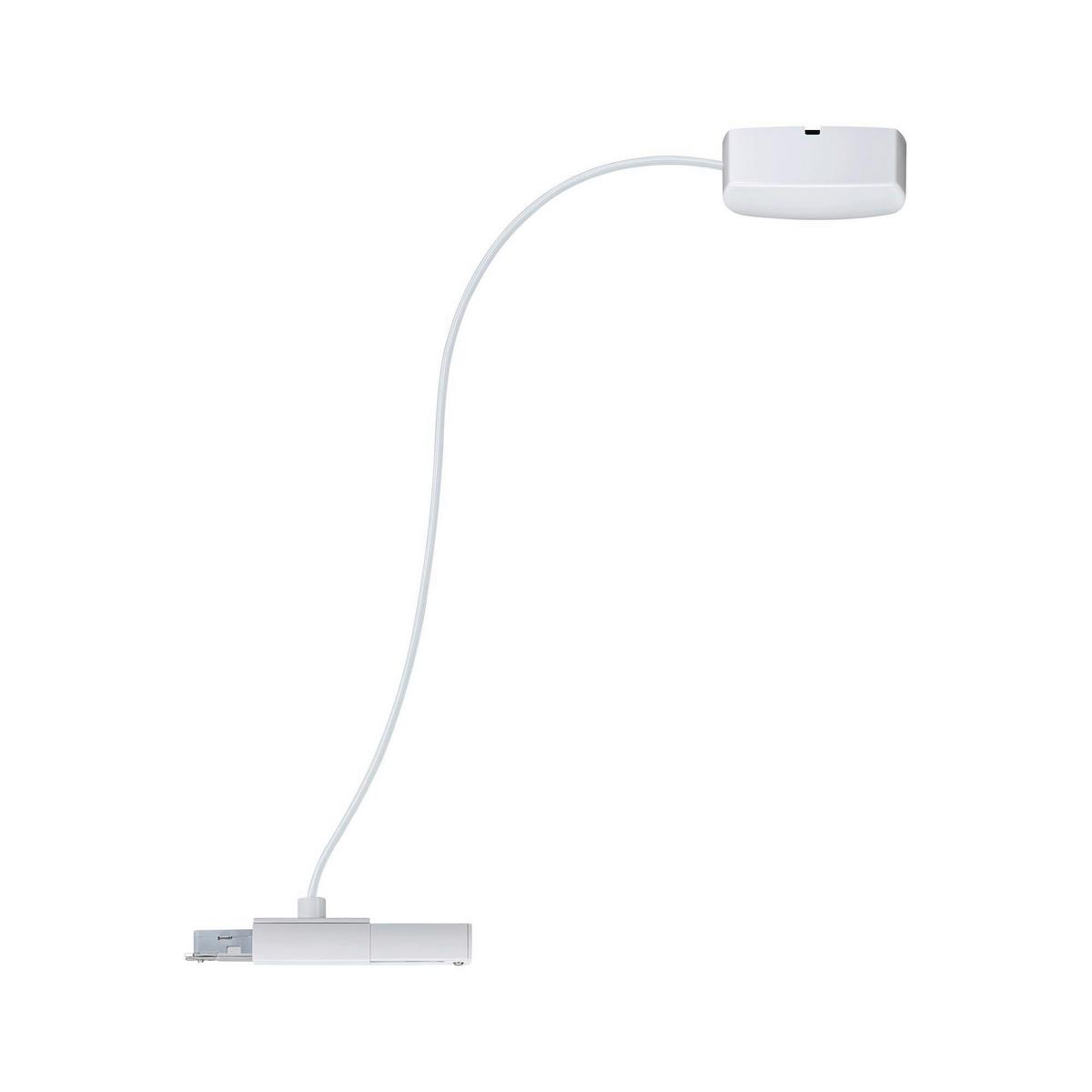 Schienensystem Urail Einspeisung 95417, Weiß - Weiß, Basics, Kunststoff/Metall (70cm) - Paulmann