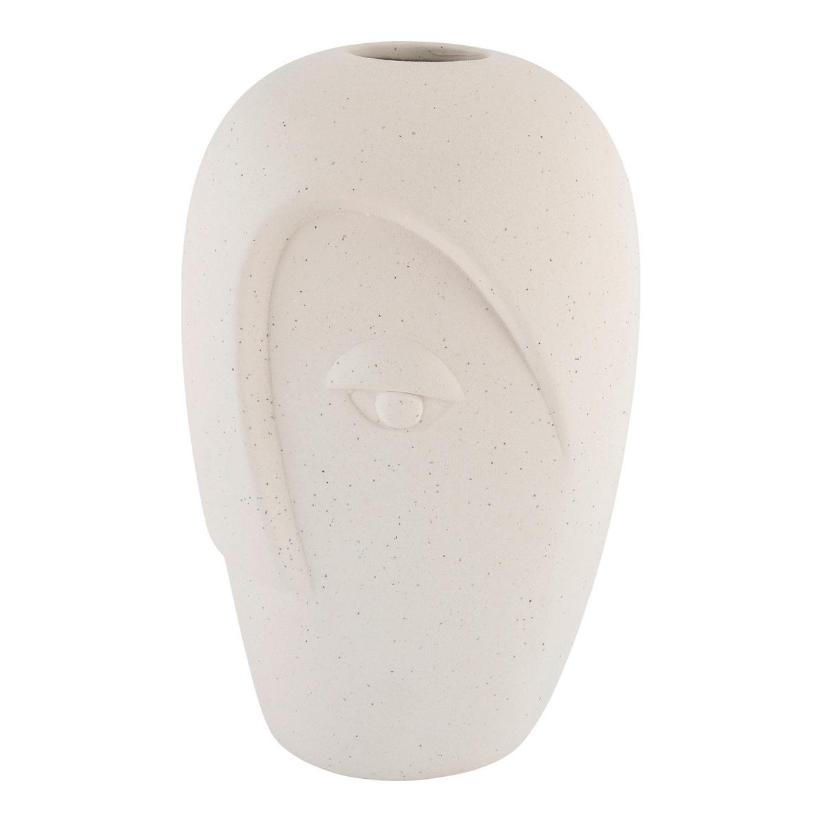 Vase Sandfarben B: 12,5 cm - Sandfarben, Basics, Keramik (12,5/19,5/13cm)