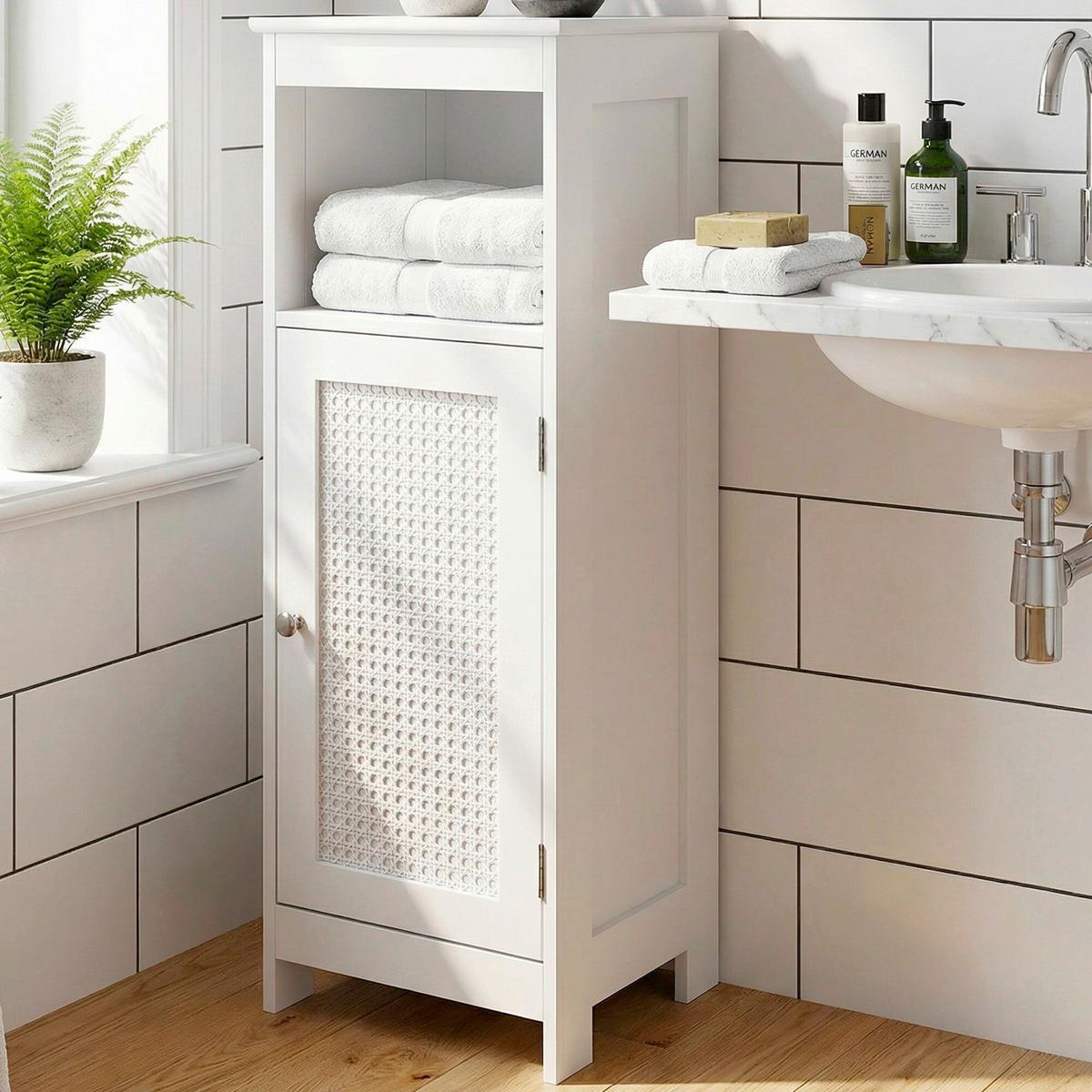 MIDISCHRANK Weiß B: 60cm - Weiß, Design, Holzwerkstoff (30/80/28cm) - Livetastic