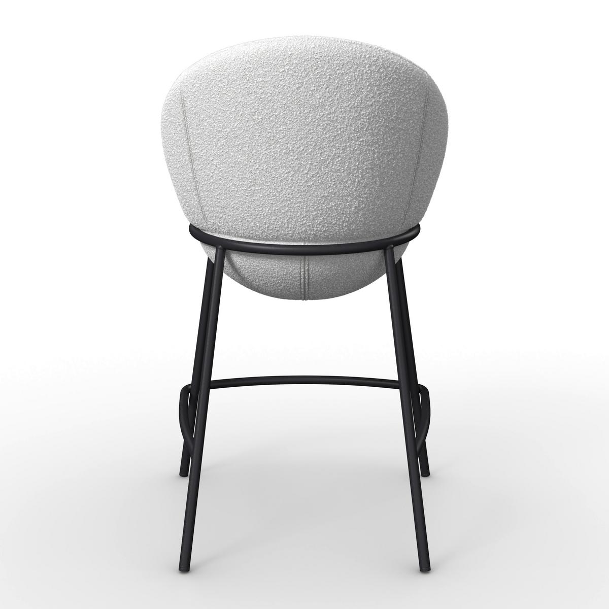 BAROVÁ ŽIDLE ZOA - černá/krémová, Moderní, kov/dřevo (50/110/58cm) - Bessagi Home