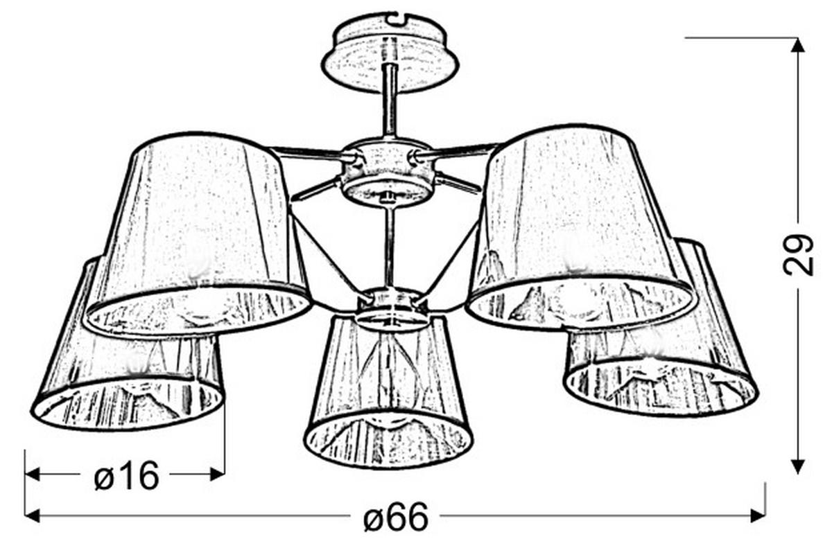 Pendelleuchte 35-54999 Cortez - Schwarz/Bronzefarben, KONVENTIONELL, Metall (66/66/29cm)