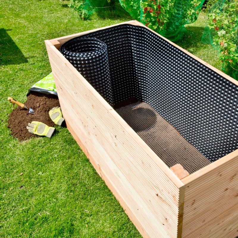 Hochbeet-Noppenfolie Schwarz