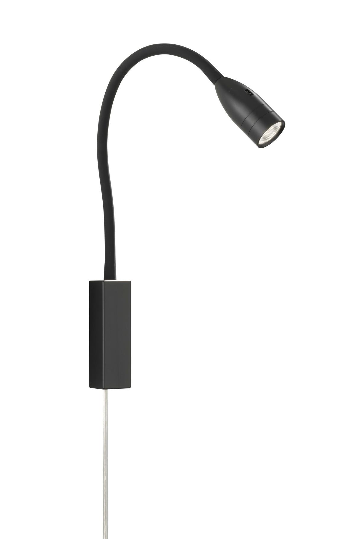 Led-wandleuchte Sten 1-flammig Dimmbar Und Drehbar - Schwarz, Basics, Metall (35/4/61cm) - Fischer & Honsel