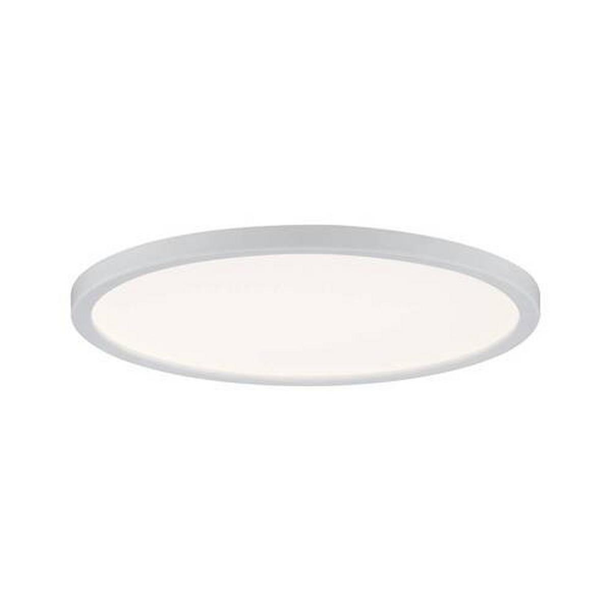 Led-deckenleuchte Ø 18 Cm Weiß Matt Rechteckig - Weiß, Basics, Kunststoff (18cm) - Paulmann