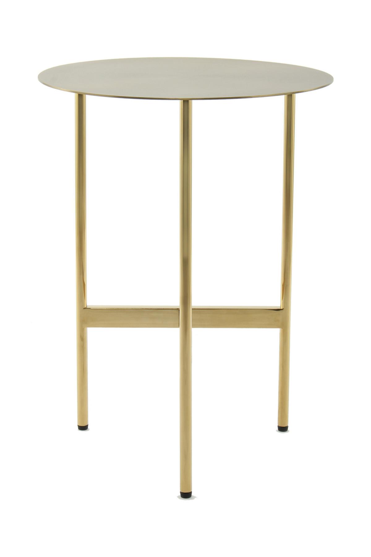 Odkládací stolek GOLD - barvy zlata, Design, kov (40/54/40cm) - MID.YOU