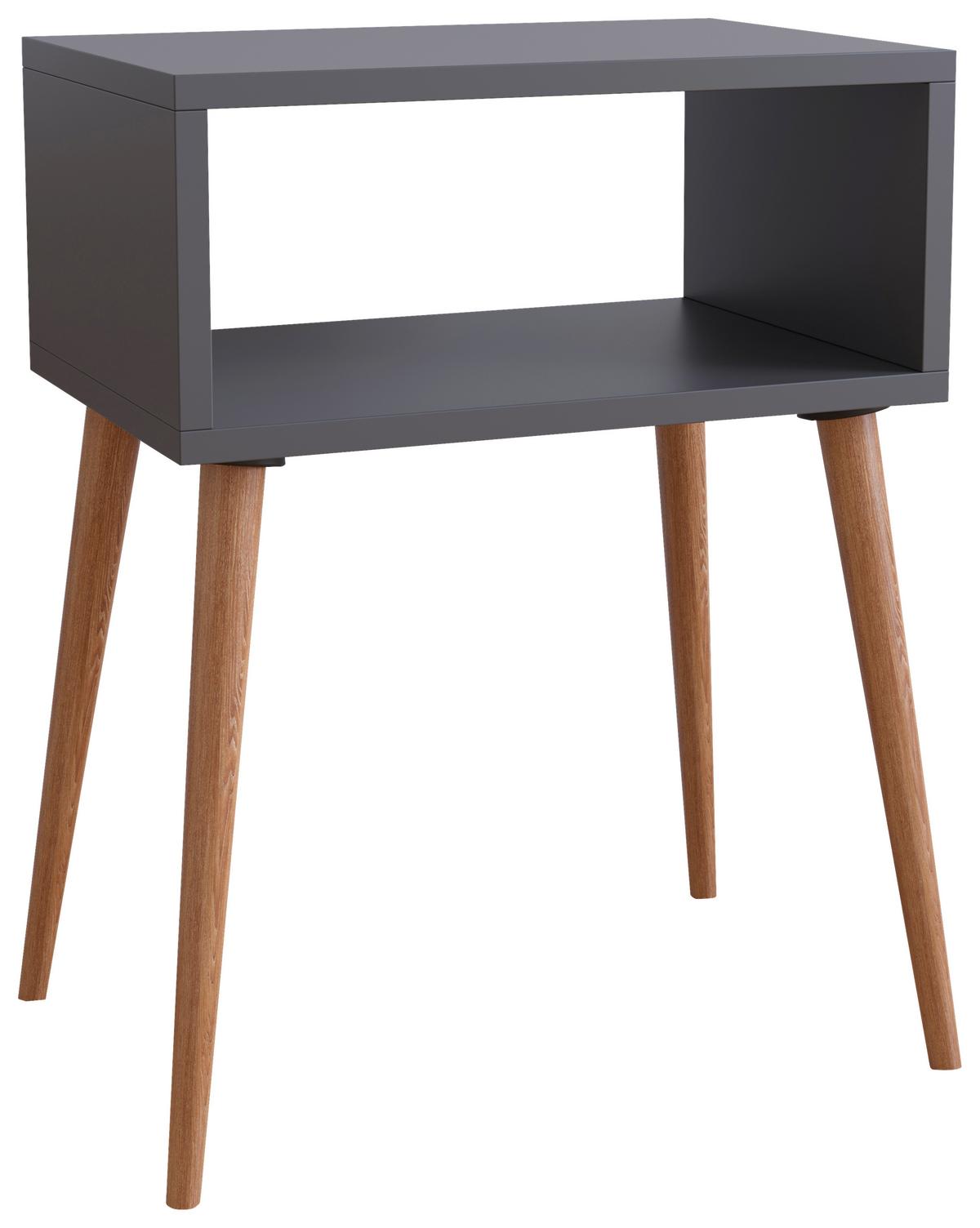 Nachttisch Singol M - Honigeiche/Anthrazit, MODERN, Holzwerkstoff (44,5/60/30cm) - MID.YOU