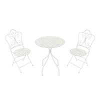 Gartenset Marilou Weiss - Weiß, Basics, Metall (60/74,5cm) - Ambia Garden