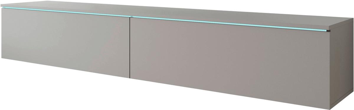 Lowboard Vera Grau B: 180 cm - Grau, Trend, Holzwerkstoff (180/30/33cm) - MID.YOU