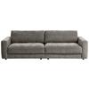 Bigsofa Be Comfy B: 264 Cm Grau Cord - Schwarz/Grau, MODERN, Textil (264/83/111cm) - MID.YOU