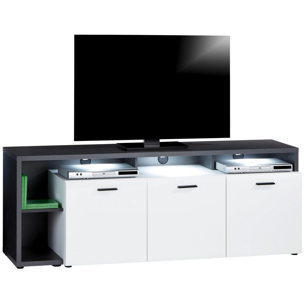 TV-Board Garda New Ganf 03 B: 177,2 cm Grau/Weiß
