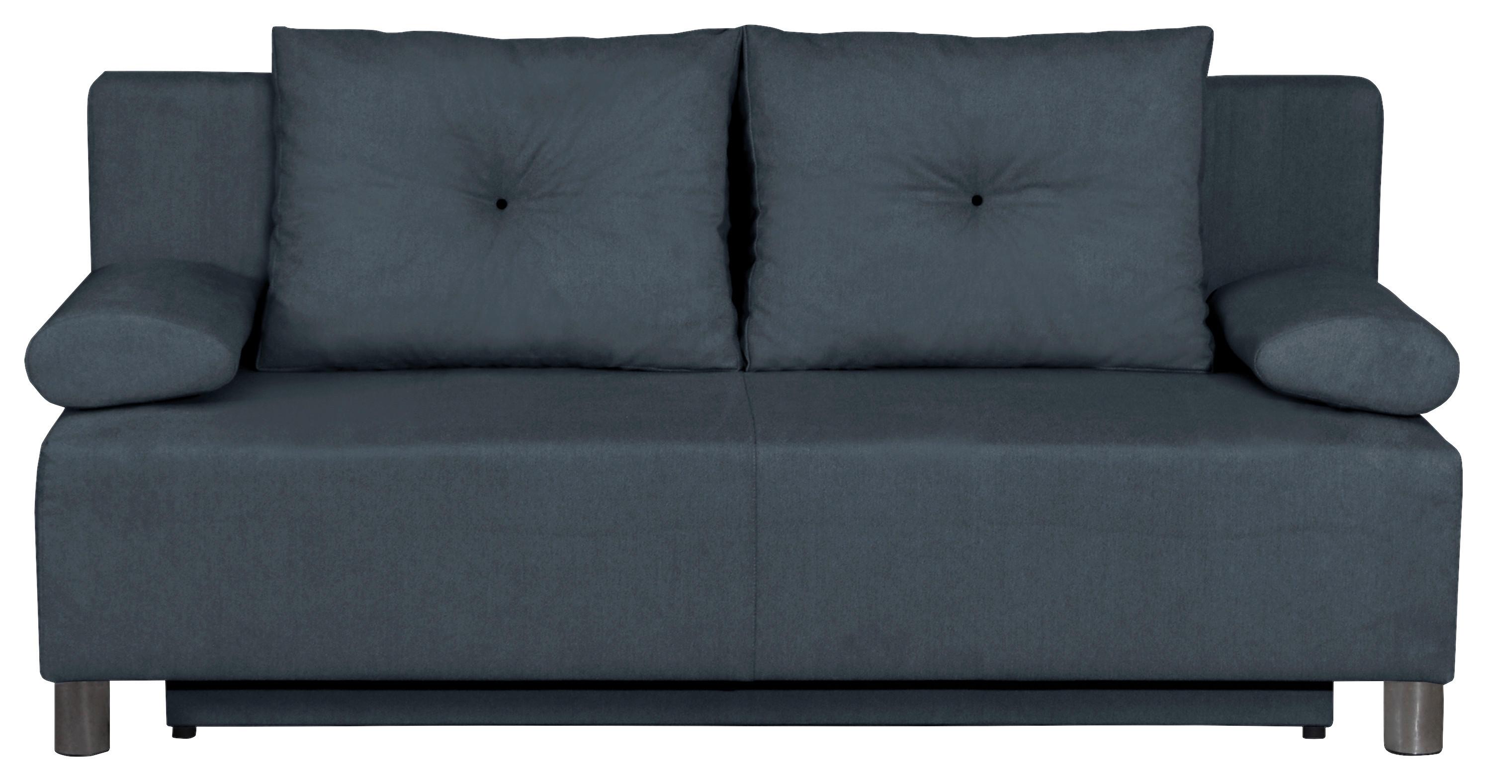 Kanapé Ibiza - szürke, Romantik / Landhaus, faalapú anyag/textil (190/90/85cm)